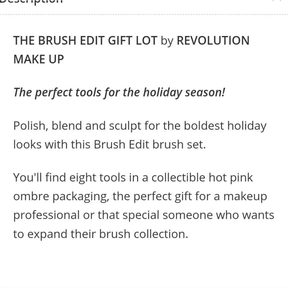 Revolution Beauty‎ The Brush Edit Brush Set